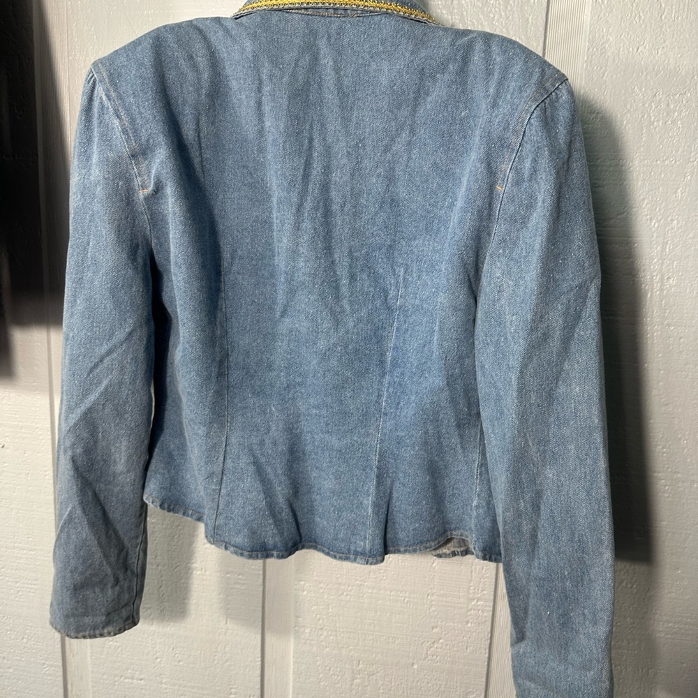 To Be Seen Women’s Denim Jacket/Blazer No Size EUC - Picture 4 of 7